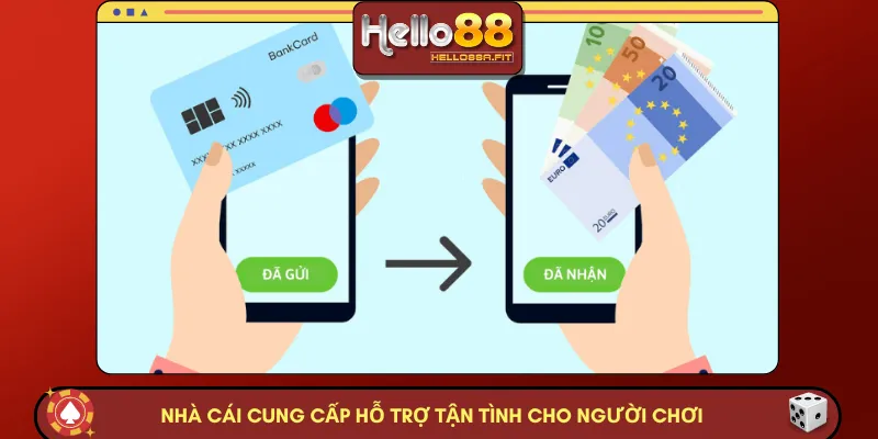 Nhà cái cung cấp hỗ trợ tận tình cho người chơi 