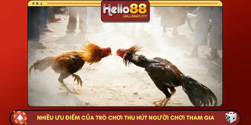 Nhiều ưu điểm của trò chơi thu hút người chơi tham gia 